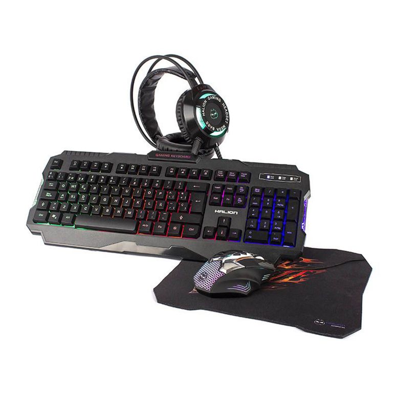 Combo Gamer 4 en 1 HA-870C Akula Tecl/Mouse/Parlant/Auricul