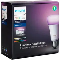 PHILIPS - Focos Inteligentes Hue Started Kit 3 Bridge Color BT