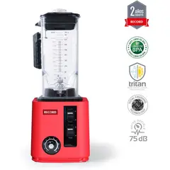 RECORD - Licuadora 2.2L 10 Vel. Profesional Roja