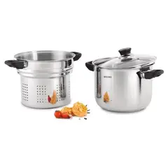 RECORD - Olla Espaguetera Acero Inoxidable N22 FDif TVd 3Pz