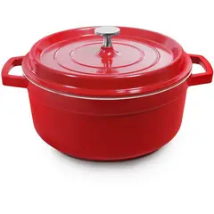 RECORD - Olla Gourmet Rojo Aluminio Fundido Cerámico N°24