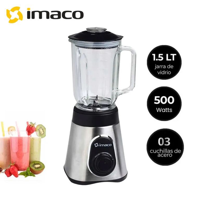 Licuadora 3 velocidades Inox 500w BLS3515
