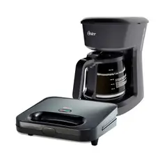 OSTER - Combo Cafetera BVSTDCS12B Sandwichera CKSTSM2885