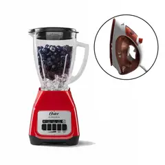 OSTER - Combo Licuadora BLSTKAG-RPB +Plancha a vapor