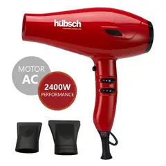 HUBSCH - Secador de Cabello AC Rojo 2400W