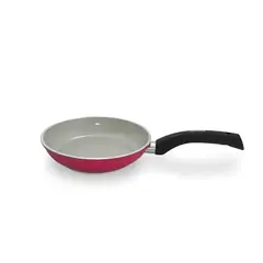 RECORD - Sartén 24 cm roja con revestimiento interno cerámico