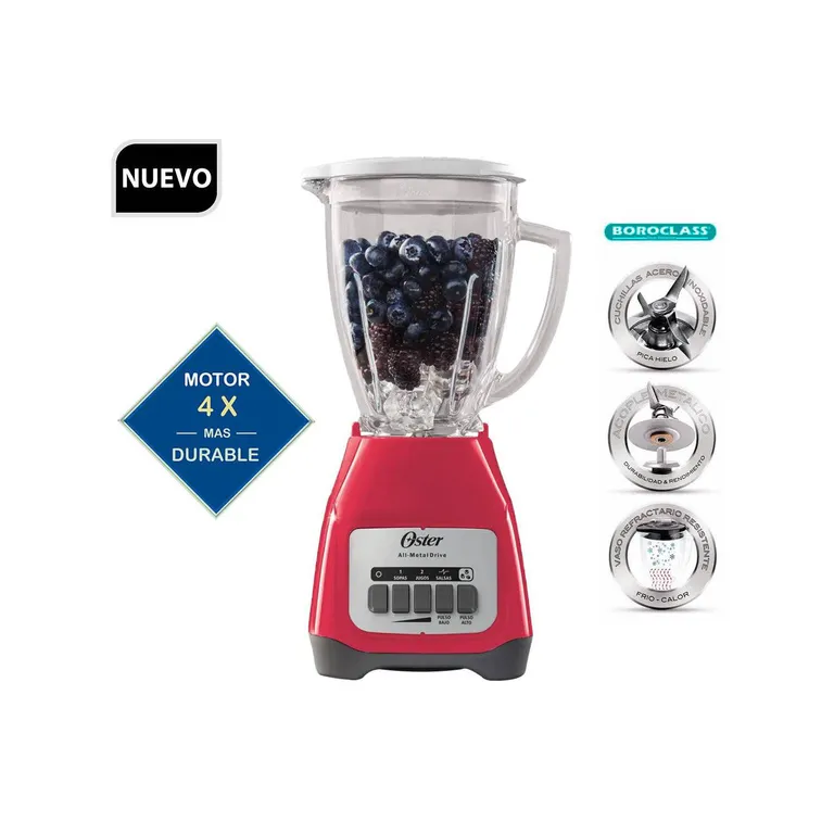 Licuadora Oster® 2 vaso de vidrio BLSTKAG-MPB