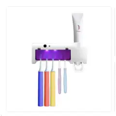 AURELA - Dispensador de Pasta con Porta cepillos y Esterilizador UV