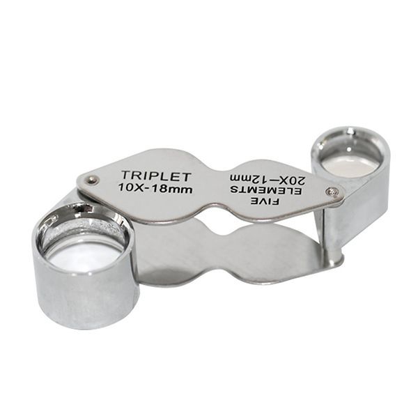 Lupa Geologica 10x 18mm 20x 12 Mm Plegable