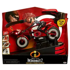 JAKKS PACIFIC - Los Increibles 2 - Muñeca Elastigirl y su Moto Elastica