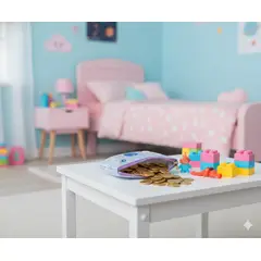 GENERICO - Monedero kawai para niñas Violeta