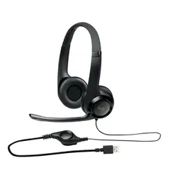 LOGITECH - Audífono Con Micrófono H390 Usb Cancelación De Ruido Negro