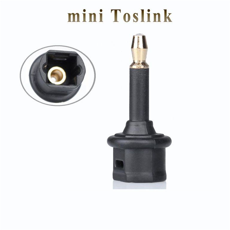 Adaptador de Conector Toslink a Mini Toslink 3.5mm - 02 Unidades