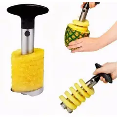 GENERICO - Pelador De Piña Acero Inoxidable Rebanador Y Cortador