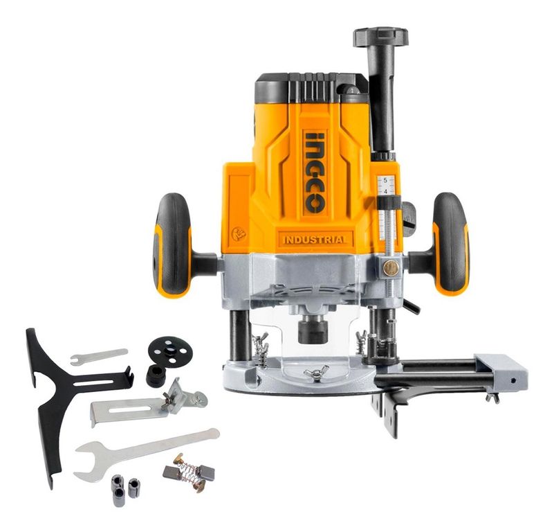 Fresadora Ruteadora Ingco RT22008 1/4", 1/2" 2200W Velocidad Variable