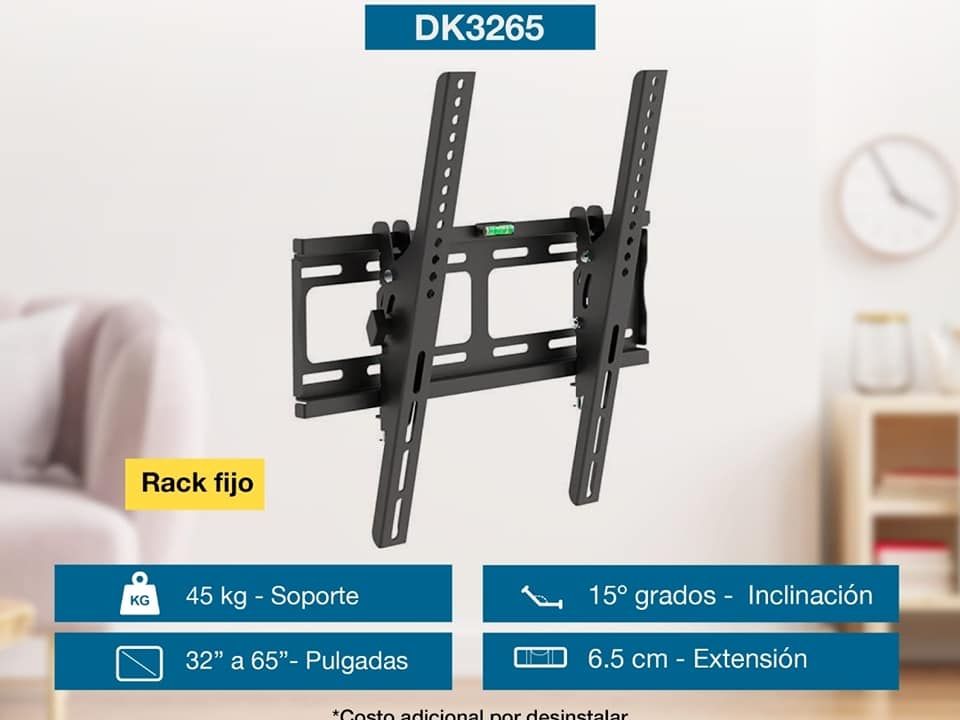 RACK FIJO CON INCLINACION 15 ° PARA TV DKza DK3265 DE 32 hasta 70