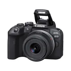 CANON - Cámara EOS R10 + RF-S 18-45MM IS STM + Est + Mem 64Gb