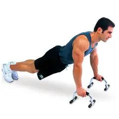 SPORT FITNESS - Plancheras de aluminio - plata y negro