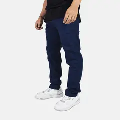 YONISTERS CLOTHING - Pantalón Drill Semipitillo Stretch Azul