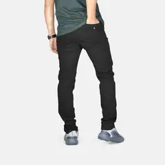 YONISTERS CLOTHING - Pantalón Drill Semipitillo Stretch Negro