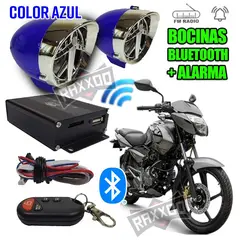 GENERICO - Kit parlante bocina bluetooth alarma moto con control remoto