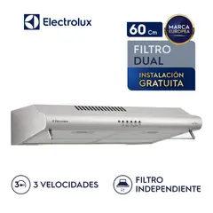 ELECTROLUX - Campana Empotrable 60 cm Eléctrica Tradicional EJSE242TBIS