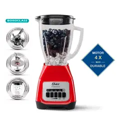 OSTER - Licuadora Oster® 2 Velocidades con Pulso BLSTKAGRPB - ROJA