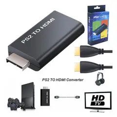 GENERICO - Adaptador conversor playstation 2 ps2 a hdmi convertidor video audio
