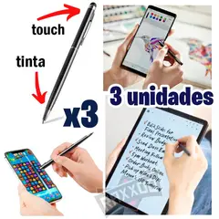 GENERICO - Kit 3 lapiz optico para celular lapicero tablet táctil smartphone