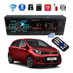 GENERICO - Auto radio fm bluetooth radio para autoradio carro usb rca led