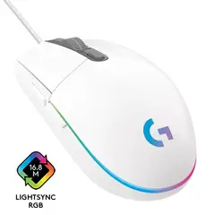 LOGITECH - Mouse Gamer G203 Rgb Blanco