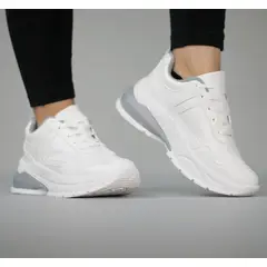 Zapatilla Dallas White Horma Normal Plataforma Baja
