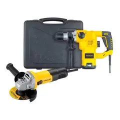 STANLEY - Rotomartillo SDS Plus 1250W+Esmeril 4 1/2" 750W STHR1232K-K10
