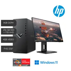 HP - PC 15L Ryzen 5 5600G 8 GB Disco 1TB +256 SSD Video 4 GB Win 11 +Monitor