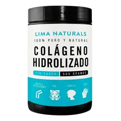 LIMA NATURALS - 01 Pomo Colageno Hidrolizado Sin Sabor 500 gr
