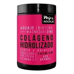 MUJER AGUAJE - 01 Pomo Colágeno Hidrolizado Vainilla 500G