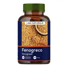 LIMA NATURALS - 01 Frasco Fenogreco 100 Capsulas