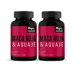MUJER AGUAJE - Pack 02 Frascos Maca Roja & Aguaje 100 Capsulas
