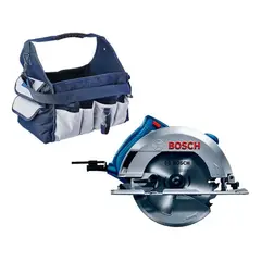 Bosch - Sierra Circular 7 1/4" (184 mm) 1500W + Bolso GKS 150