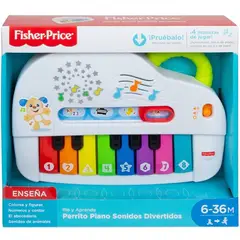 FISHER PRICE - Ríe y Aprende Perrito Piano Sonidos Divertidos