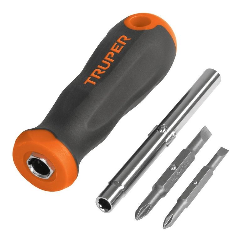 Desarmador 2 Puntas Dobles y Barra con 2 cajas Hexagonales