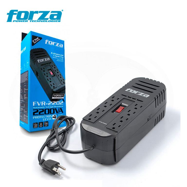 Estabilizador 2200VA FVR-2202 1100W 8 Tomas 220V