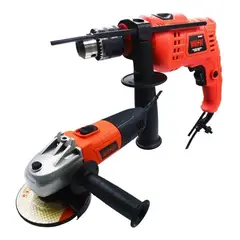 WOLFOX - Esmeril Angular 4 1/2" 500 W + Taladro Percutor 1/2" 500 W WF0005-K1