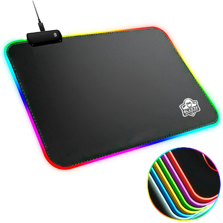 Mouse Pad Gamer RGB Vintage TINY con luces de 35 x 25 cm
