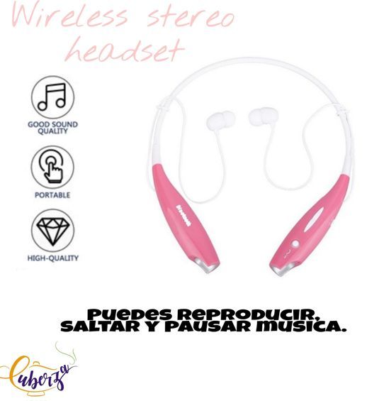 Audífonos Inalámbricos Con Estéreo Color Fucsia