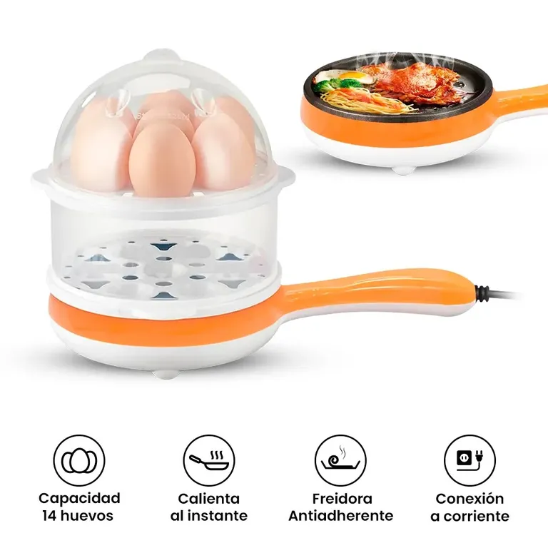 Hervidor Y Sarten Freidor De Huevos y Carne Eléctrico 2 en 1 ALEATORIO