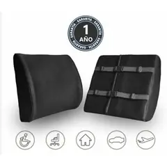 TERAFLEX - COJIN LUMBAR BLACK MAGIC MEMORY FOAM 36x34x13 CM