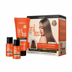 KAREOL - Pack Alisado - Braliss Máscara Alisadora + Shampoo + Acondicionador