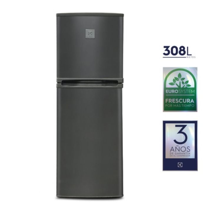 Refrigeradora Top Mount Frost 308L Gris ERT45G2HQI
