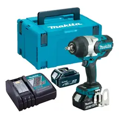MAKITA - Llave de Impacto 1/2" 18v 1000 Nm BL LXT 2 x 5.0 Ah y cargador